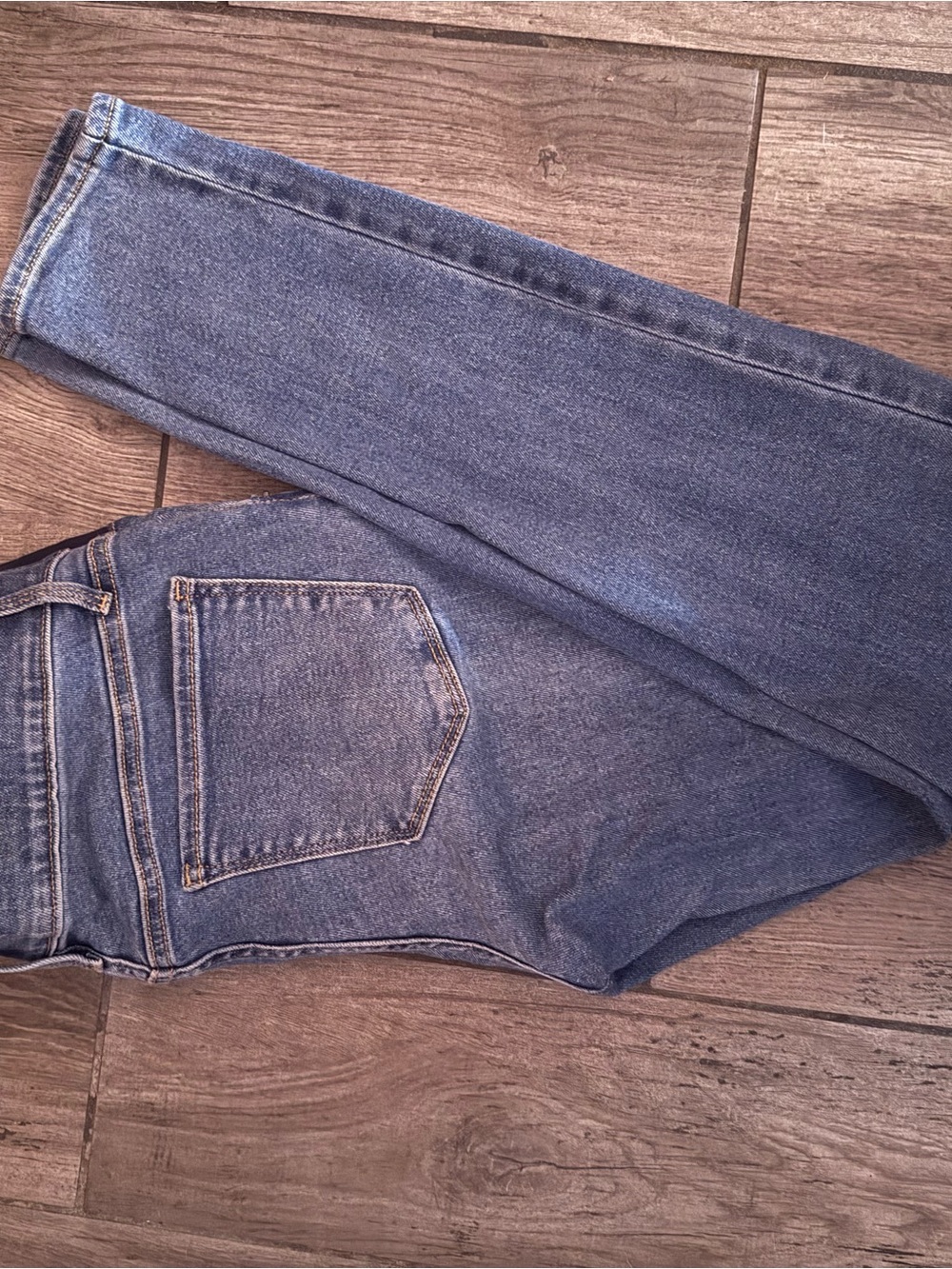 Old Navy Medium Blue Straight Leg Women's Jeans maternity